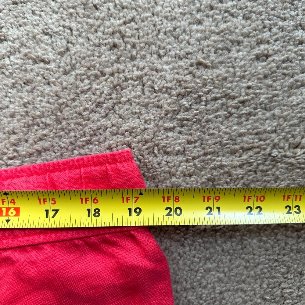 Loft Pants Womens Large 38x29 Marisa 100% Linen Pink Wide Leg Ann Taylor - Picture 7 of 13